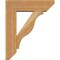 Ekena Millwork Funston Slat Rough Sawn Bracket w/ Offset Brace, Western Red Cedar, 6"W x 18"D x 22"H BKT0604X18X22FST06RWR - alternate 2